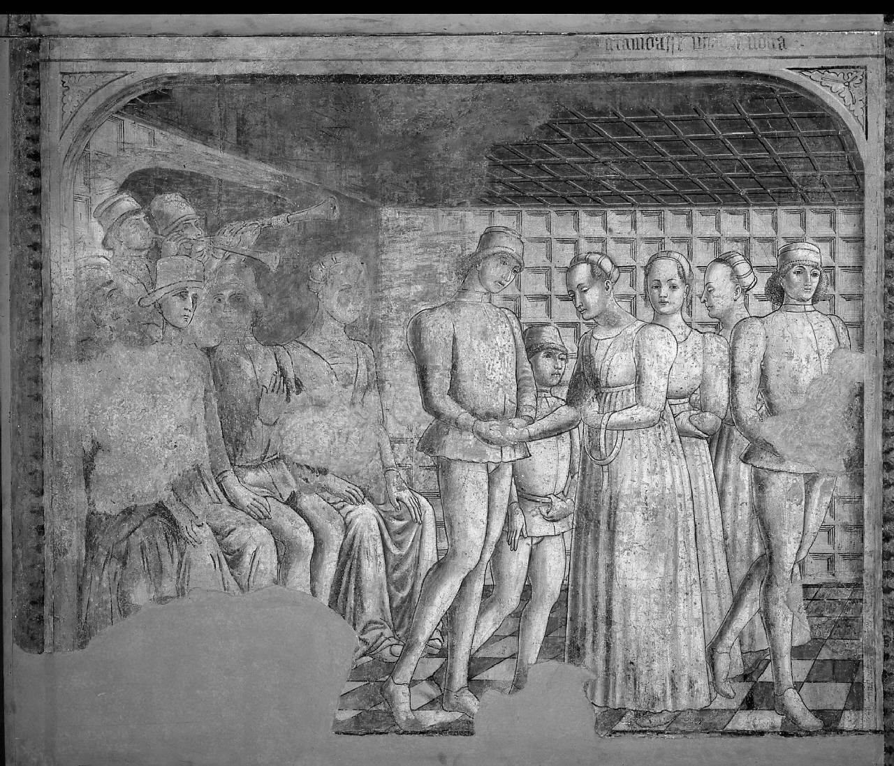 Storie di Griselda, Le nozze di Gualtieri e Griselda (dipinto) di Pittore parmense - ambito parmense (ultimo quarto sec. XV)