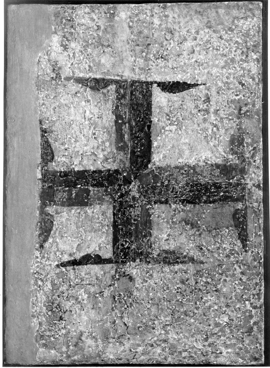 Tomba di Maginfredo (fianco), Croce (dipinto) di Pittore lombardo - ambito lombardo (?) (prima metà sec. IX)