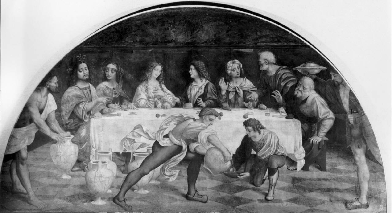 Nozze di Cana, Nozze di Cana (dipinto) di Marco d'Oggiono - ambito lombardo (primo quarto sec. XVI)