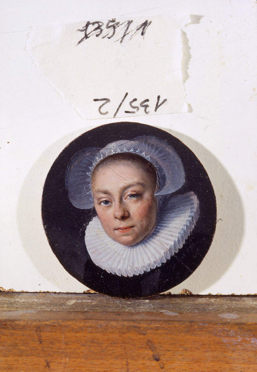 Ritratto femminile, Ritratto di donna con cuffia (dipinto) di Pittore olandese - ambito olandese (prima metà sec. XVII)