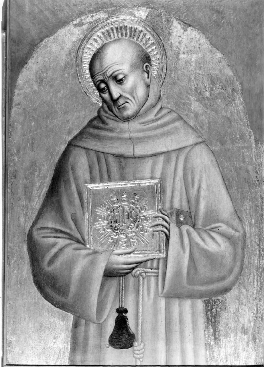 San Bernardino da Siena, San Bernardino da Siena (dipinto) di Pittore pavese - ambito pavese (ultimo quarto sec. XV)