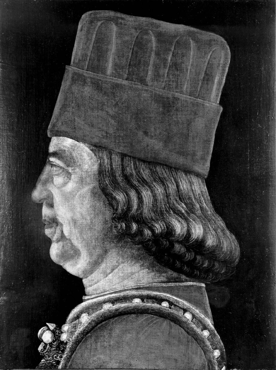 Ritratto di Borso d'Este, Ritratto di Borso d'Este (dipinto) di Baldassarre d'Este (cerchia) - ambito ferrarese (terzo quarto sec. XV)