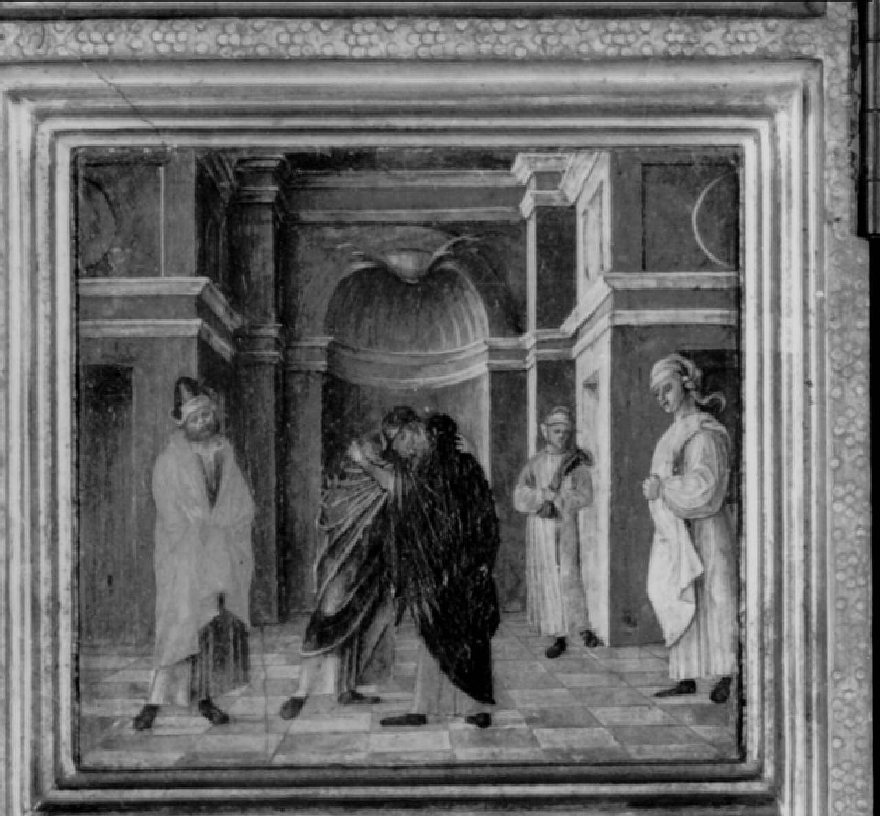 Visitazione, Visitazione (sportello di tabernacolo (anta di sinistra)) di Butinone Bernardino (e aiuti) - ambito milanese (fine/inizio sec. XV)