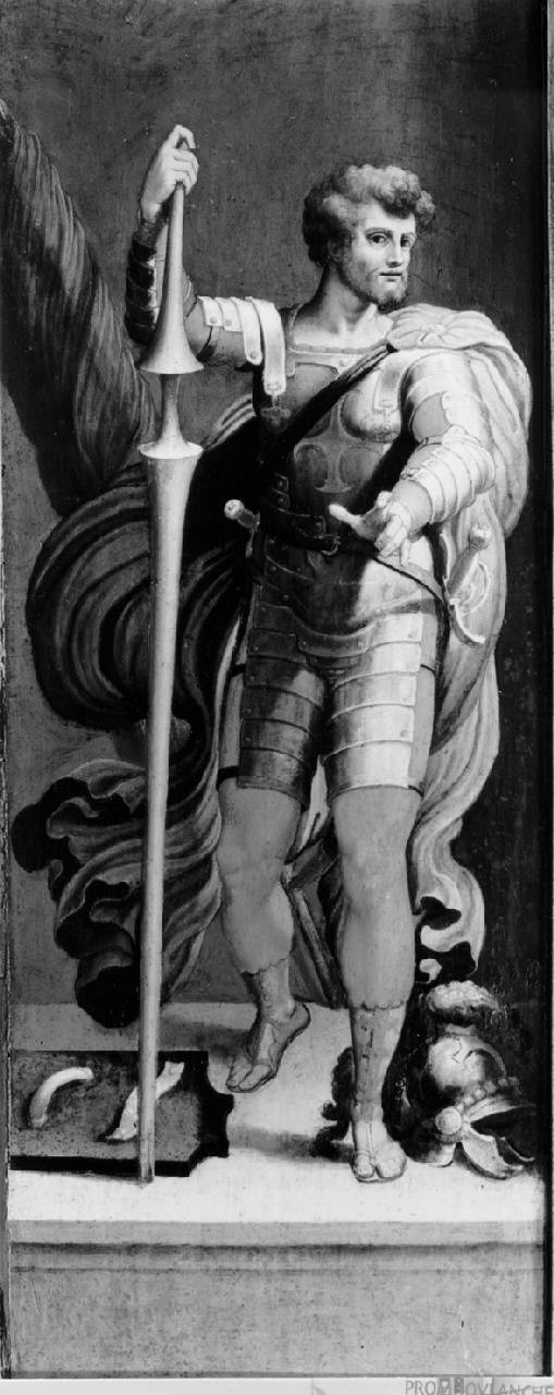 Figura maschile. San Giorgio (?), San Giorgio (?) (dipinto) di Tibaldi Pellegrino - ambito lombardo (sec. XVI)