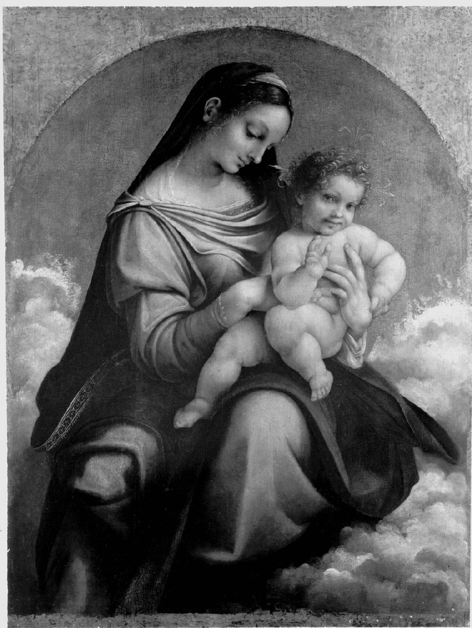 Madonna col Bambino, Madonna con Bambino (scomparto di polittico) di Cesare da Sesto - ambito lombardo (primo quarto sec. XVI)