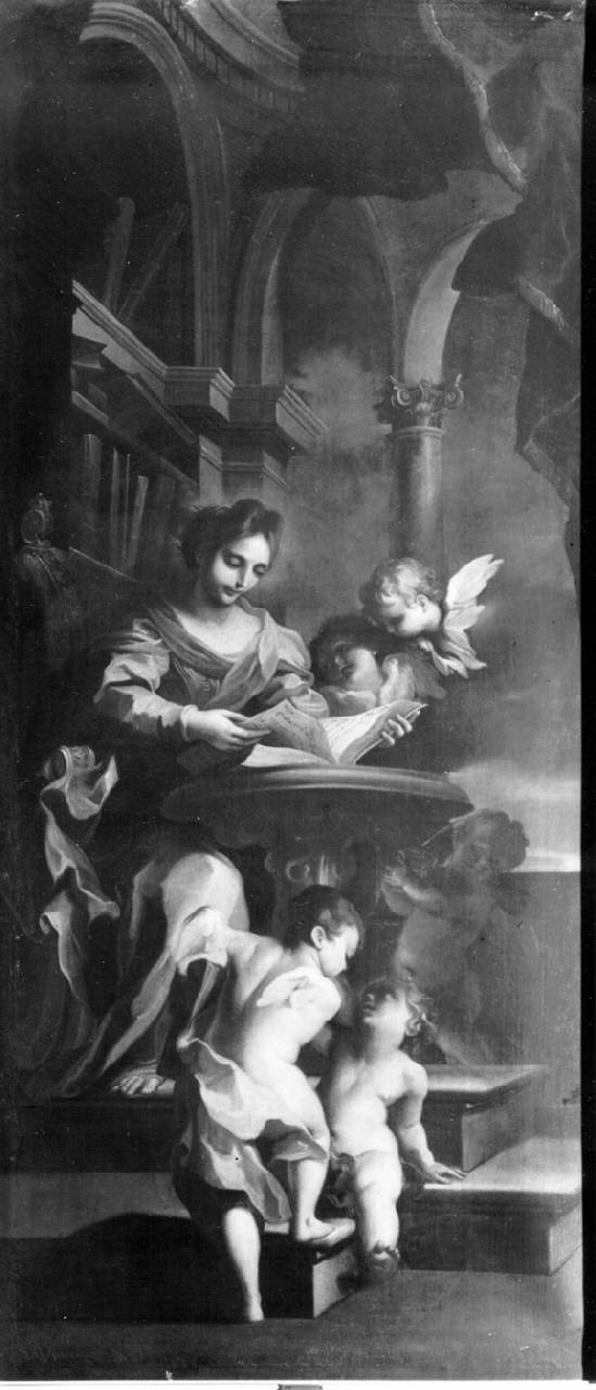 Santa Caterina nello studio, Santa Caterina d'Alessandria nello Studio (dipinto) di Preda Carlo - ambito milanese (fine sec. XVII)