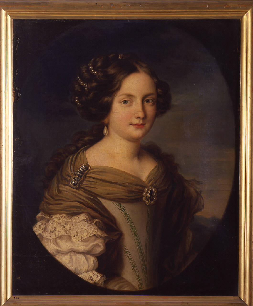 Ritratto di Anna Maria Carpegna Naro, Ritratto di Anna Maria Carpegna Naro (dipinto) di Voet Jacob Ferdinand - ambito fiammingo (ultimo quarto sec. XVII)
