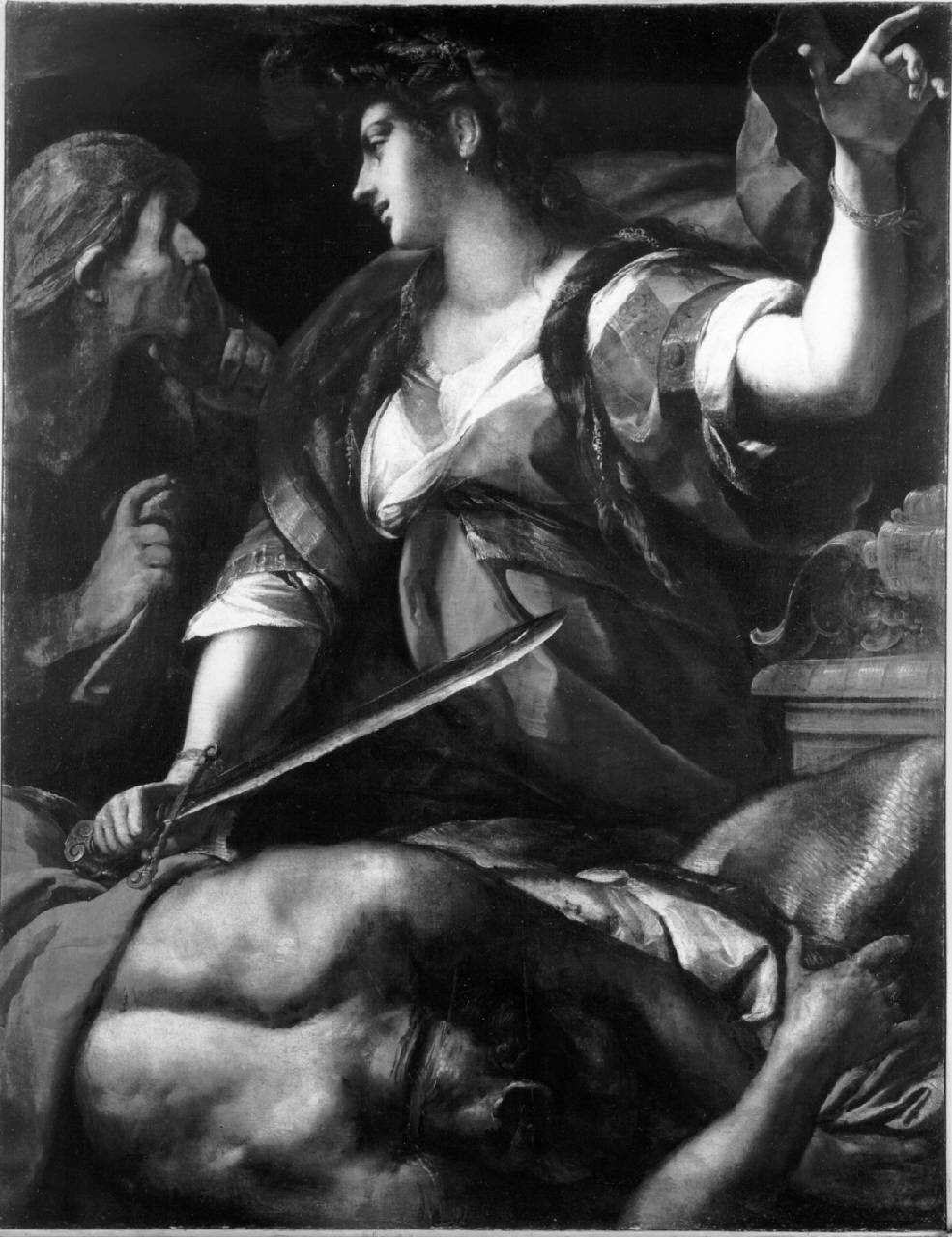 Giuditta e Oloferne, Giuditta e Oloferne (dipinto) di Procaccini Giulio Cesare - ambito lombardo-emiliano (primo quarto sec. XVII)