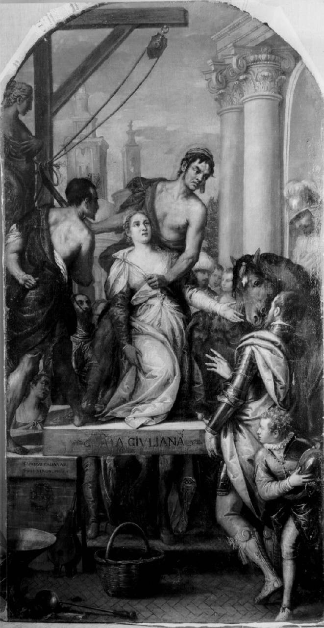Martirio di Santa Giuliana, Martirio di Santa Giuliana (dipinto) di Caliari Carlo - ambito veneziano (fine sec. XVI)