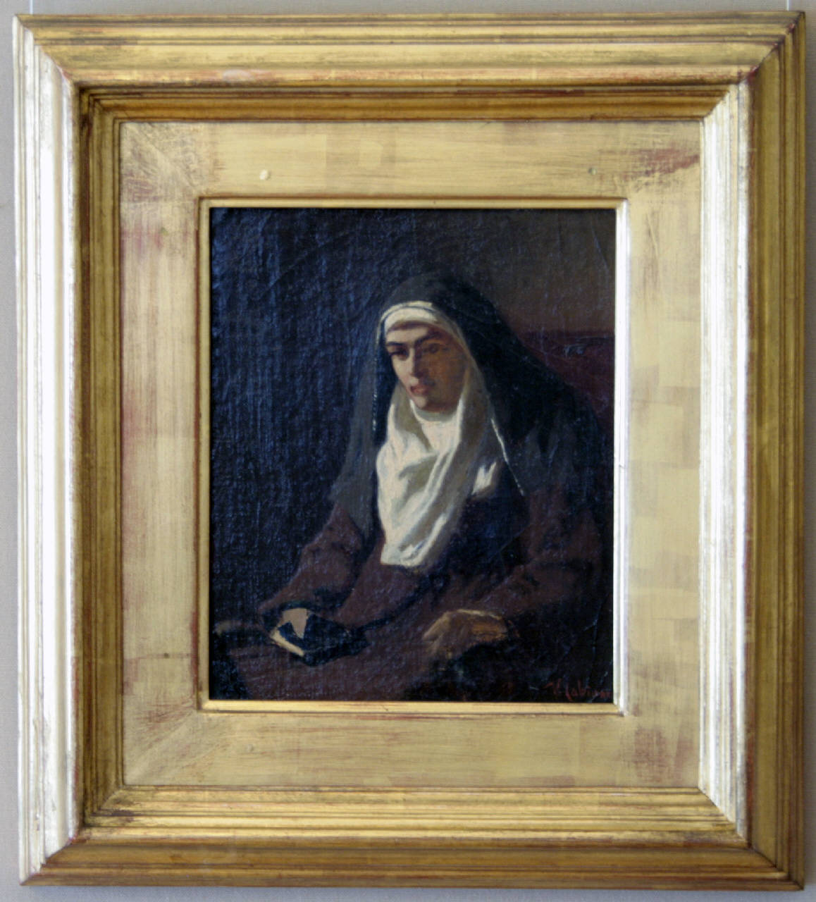La monaca, monaca (dipinto) di Cabianca Vincenzo (sec. XIX)