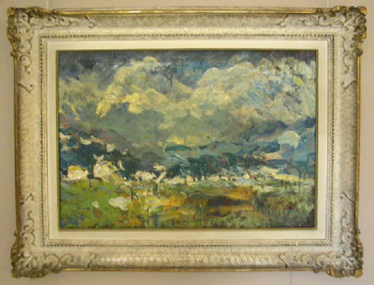Paesaggio, paesaggio con montagne (dipinto) di Tosi Arturo (sec. XIX)