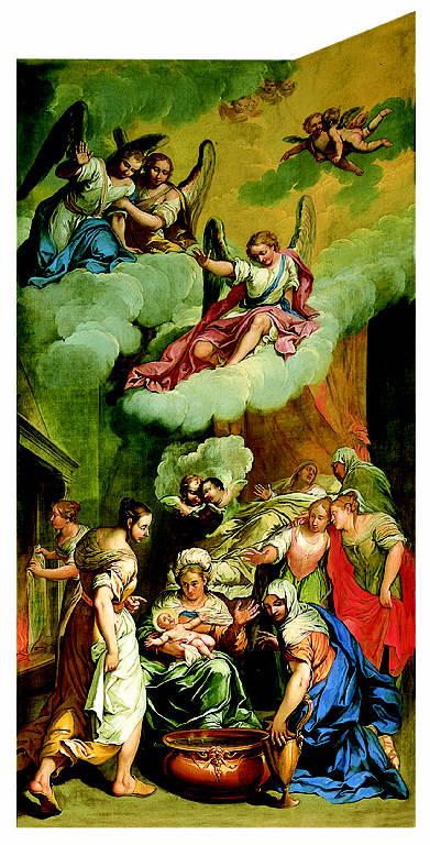 Nascita di Maria Vergine (dipinto) di Ceruti, Giacomo (sec. XVIII)
