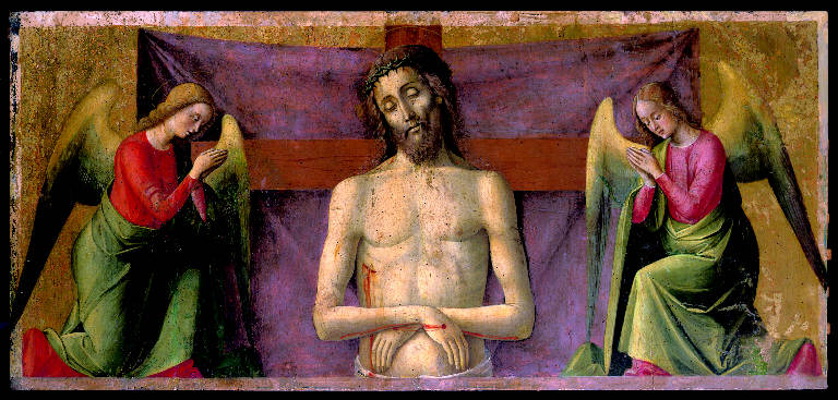 Cristo in pietà con angeli (dipinto) di Vivarini, Alvise (sec. XV)