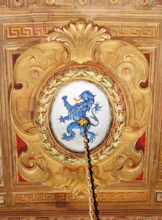 stemma comunale di Brescia (decorazione pittorica) - ambito bresciano (ultimo quarto sec. XIX)