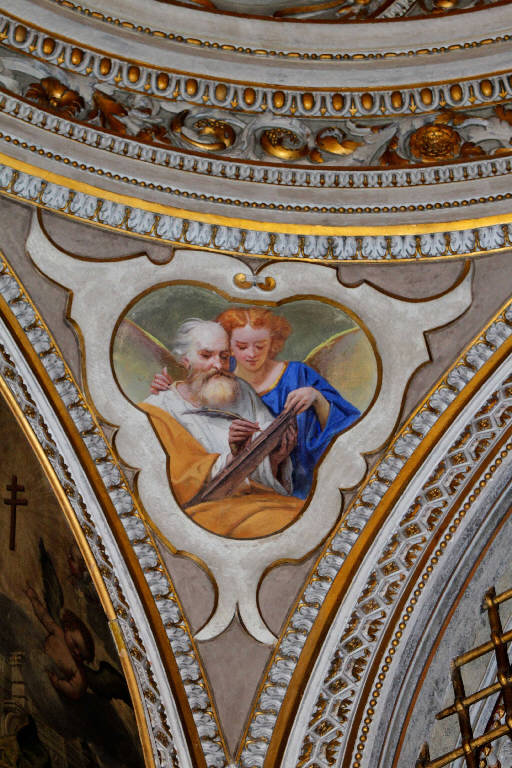 San Matteo e l'angelo (dipinto) di Giugno, Francesco (fine/inizio secc. XVI/ XVII)
