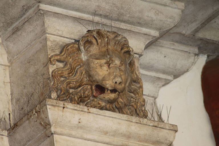 Testa di leone (scultura) - ambito lombardo (inizio sec. XVII)