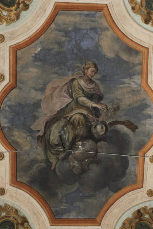 Figura allegorica femminile (decorazione pittorica) di Giugno, Francesco (primo quarto sec. XVII)