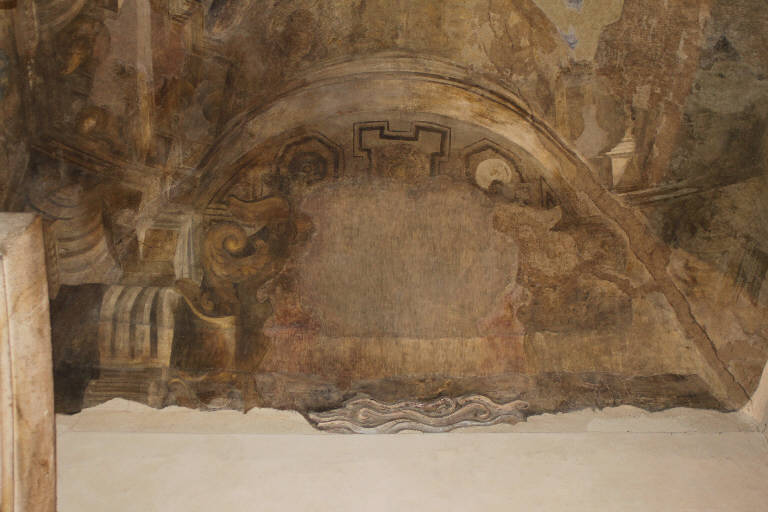 Quadratura architettonica (decorazione pittorica) di Sandrini, Tommaso (fine/inizio sec. XVI)