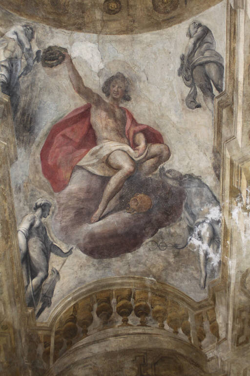 Allegoria del Premio e divinità Olimpiche (dipinto) di Giugno, Francesco (fine/inizio sec. XVI)