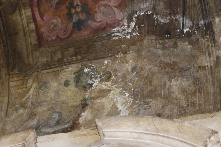 Figura maschile con pugnale (dipinto) di Sandrini, Tommaso; Giugno, Francesco (fine/inizio sec. XVI)