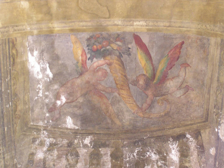 Angioletti con cornucopia (dipinto) di Giugno, Francesco (primo quarto sec. XVII)