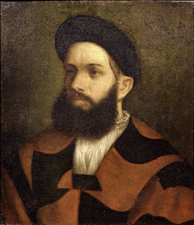 Ritratto d'uomo (dipinto) di Girolamo da Romano detto Romanino (cerchia) (sec. XVI)