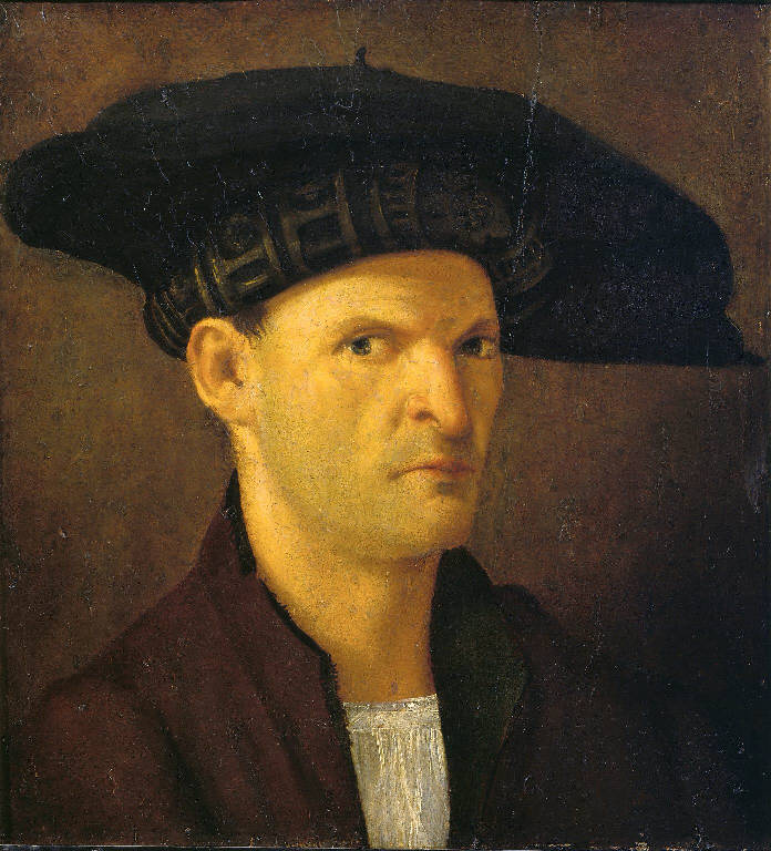Ritratto d'uomo (dipinto) di Busi Giovanni detto Cariani (sec. XVI)