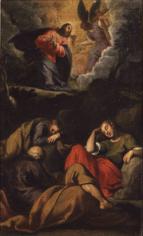 Orazione di Cristo nell'orto di Getsemani (dipinto) di Negretti Jacopo detto Palma il Giovane (scuola) (sec. XVII)