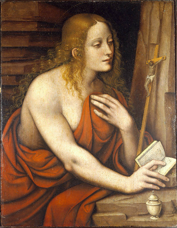 Santa Maria Maddalena penitente (dipinto) di Rizzi Gian Pietro detto Giampietrino (sec. XVI)