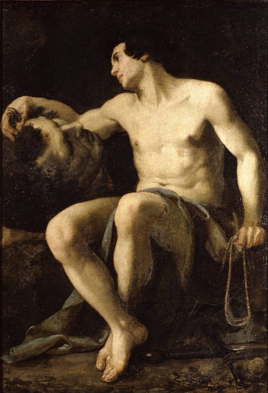 David con la testa di Golia (dipinto) di Galli Giovanni Antonio detto Spadarino (sec. XVII)