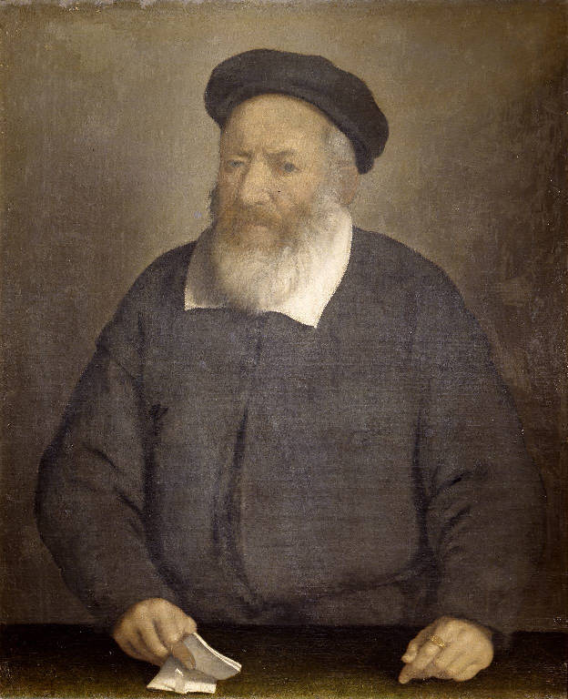 Ritratto d'uomo (dipinto) di Moroni Giovan Battista (sec. XVI)