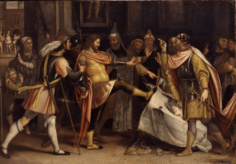 Collera di Sant'Alessandro (dipinto) di Talpino Enea detto Salmeggia (sec. XVII)