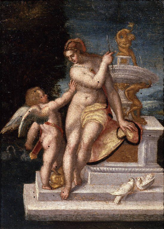 Venere e Cupido (dipinto) - ambito romano (sec. XVI)