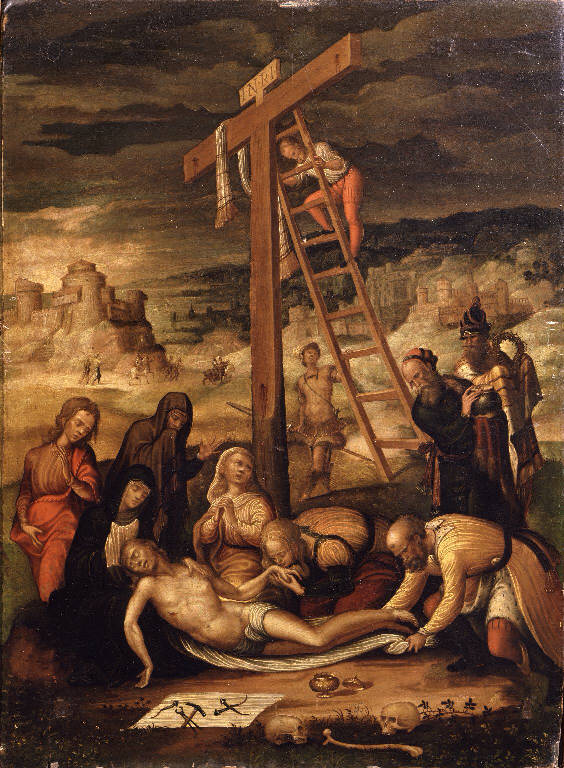 Deposizione di Cristo dalla croce (dipinto) - ambito emiliano (metà sec. XVI)