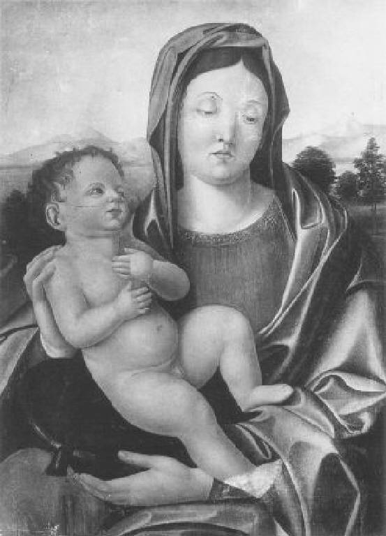 Madonna con Bambino (dipinto) di Vivarini Alvise (maniera) (inizio sec. XVI)