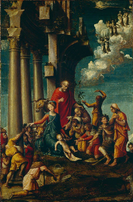 Adorazione dei pastori (dipinto) di Ferrari Defendente (sec. XVI)
