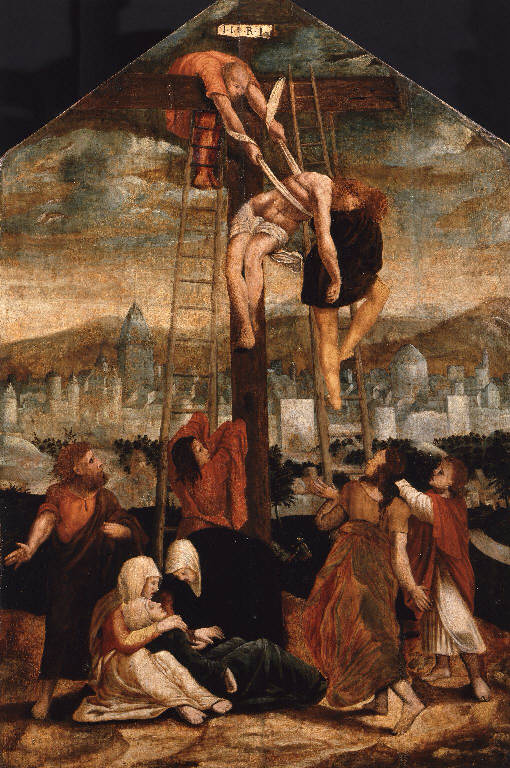 Deposizione di Cristo dalla croce (dipinto) - ambito tedesco (sec. XVI)