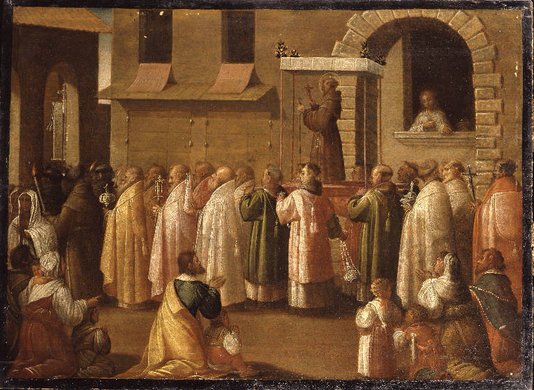 Processione di San Francesco d'Assisi (dipinto) di Caccia Guglielmo detto Moncalvo (sec. XVII)