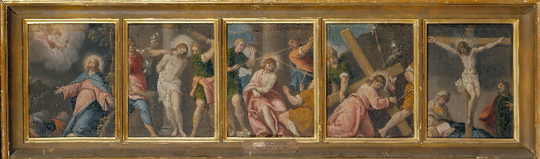 Orazione di Cristo nell'orto di Getsemani (dipinto) di Maffeo da Verona (fine sec. XVI)