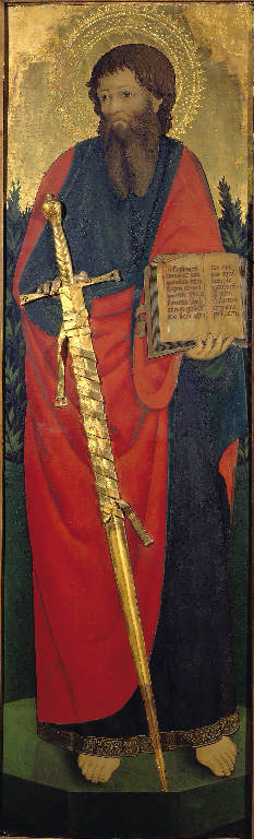 San Paolo di Tarso (dipinto) di Maestro del 1458 (sec. XV)