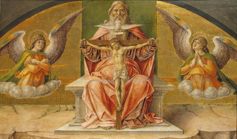 Trinità e angeli (dipinto) di Vivarini Bartolomeo (sec. XV)