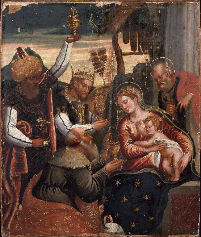 Adorazione dei Re Magi (dipinto) - ambito veneziano (sec. XVI)