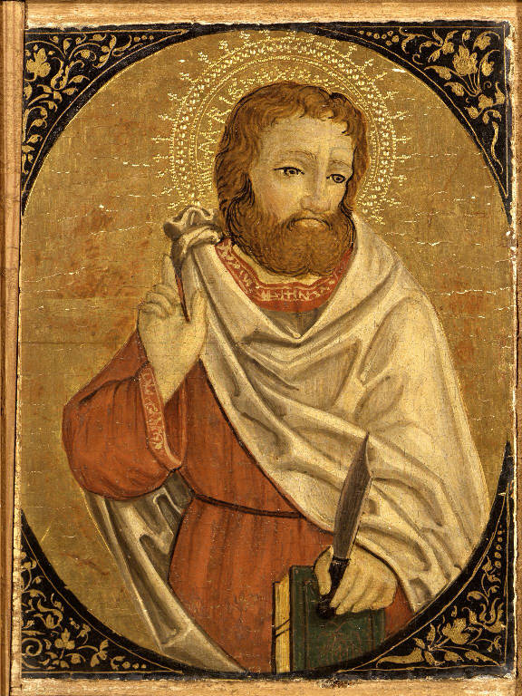San Bartolomeo apostolo (dipinto) di Marinoni Antonio (sec. XVI)