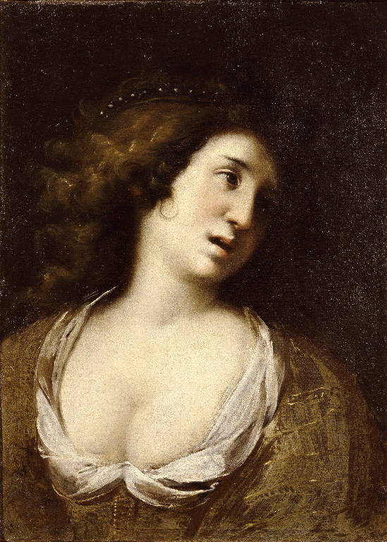 Busto di donna (dipinto) di Procaccini Giulio Cesare (scuola) (metà sec. XVII)