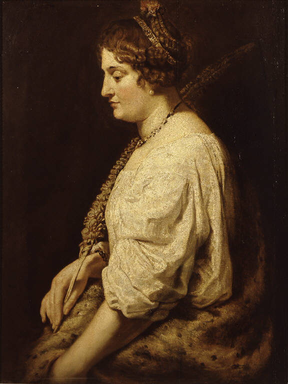 Donna con palma in mano, Santa Domitilla (dipinto) di Rubens Pieter Paul (sec. XVII)