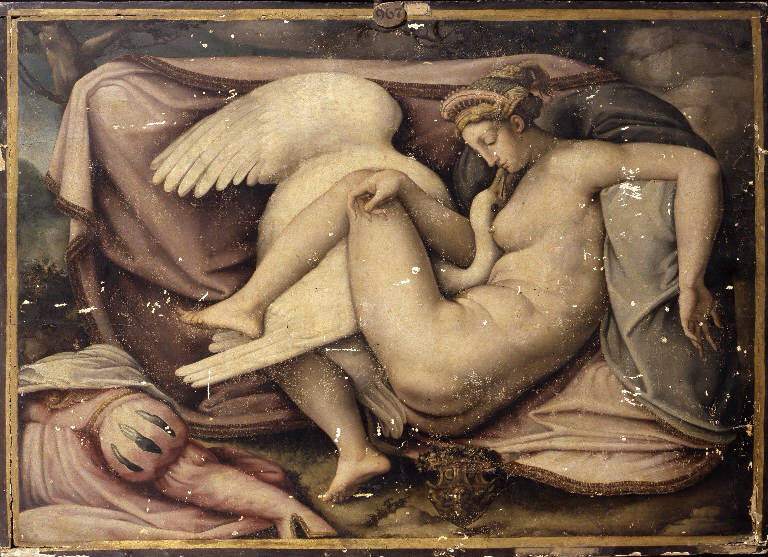 Leda e il cigno (dipinto) - ambito romano (sec. XVI)