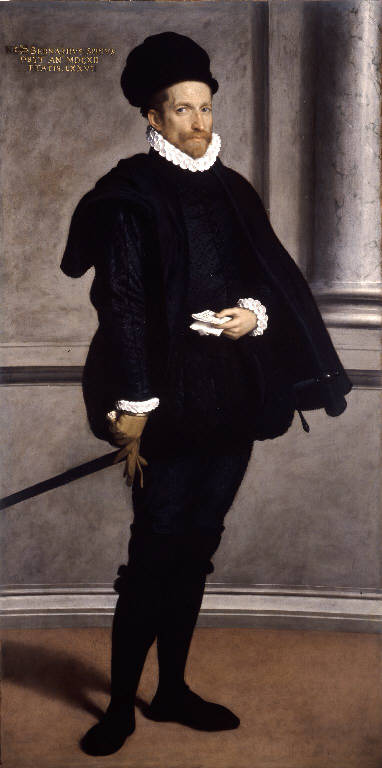 Ritratto del nobile Bernardo Spini (dipinto) di Moroni Giovan Battista (sec. XVI)