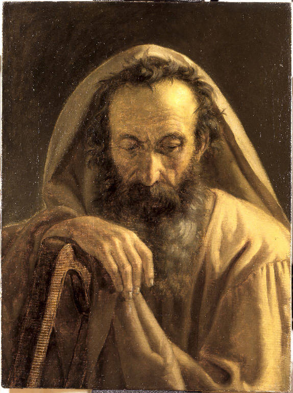 Figura di vecchio (dipinto) di Prevosti Francesco (sec. XIX)