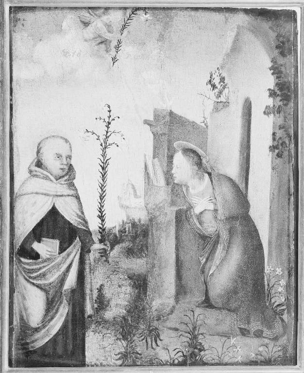 Visione di San Bernardo (dipinto) di Boccaccino Boccaccio (scuola) (sec. XVI)