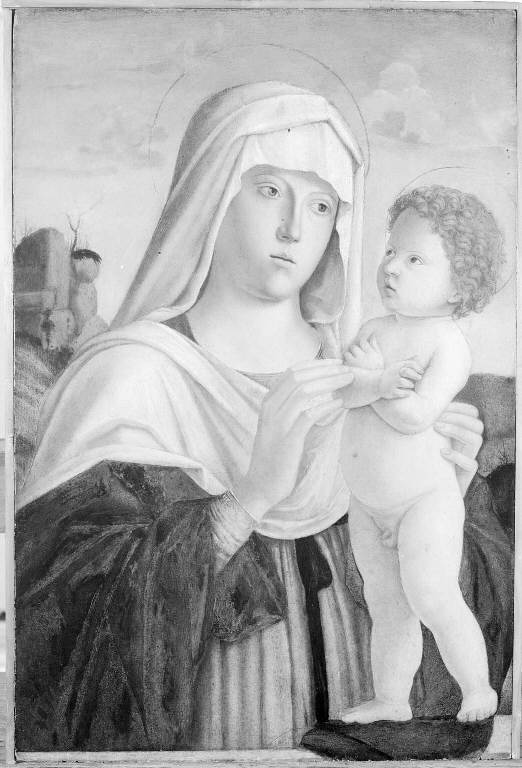 Madonna con Bambino (dipinto) di Cima Giovanni Battista detto Cima da Conegliano (bottega) (sec. XV)